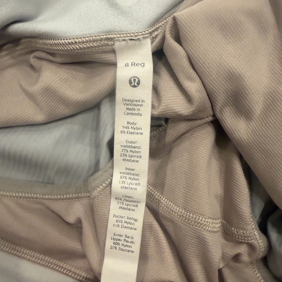 Lululemon Speed Up Short 2.5" Grey Stripe Size 8 Running Athletic Lined - Picture 5 of 6